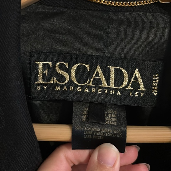 Vintage Escada Rare Collectible Clocks Blazer Jacket - Picture 9 of 15